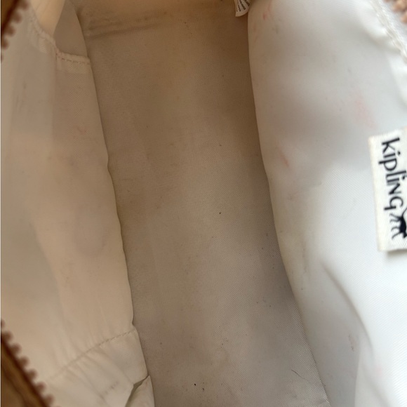 Kipling Tan Shoulder Bag with Monkey Keychain - Picture 11 of 11